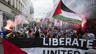 Anti-Israel-Demonstration in Basel während ESC-Finale
