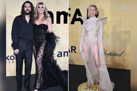 Heidi Klum und Paris Jackson setzen bei amfAR-Gala auf Transparenz