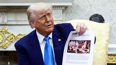Woher kommt Trumps "Genozid"-Vorwurf?