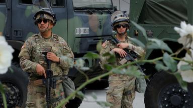 Soldaten der Nationalgarde im Einsatz in Los Angeles