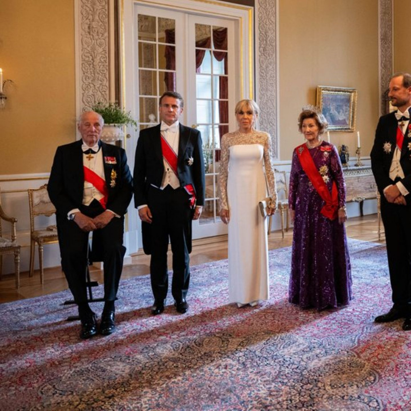 Galadinner für Emmanuel Macron und seine Frau