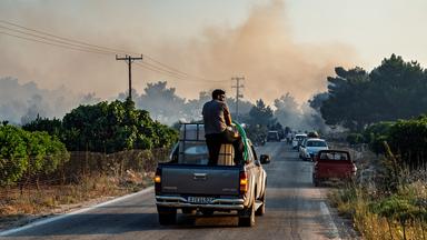 Chios kämpft gegen die Flammen