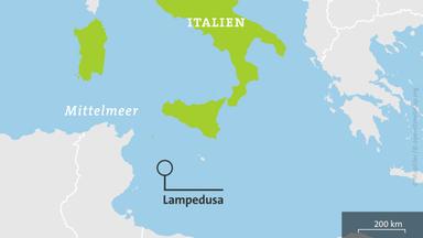 Mindestens 20 Tote bei Bootsunglück vor Lampedusa