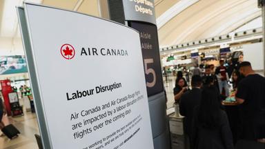 Air Canada muss Betrieb komplett einstellen