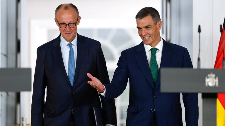 Beim Umgang mit Israel sind Sánchez und Merz sich uneins
