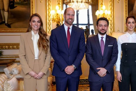 Empfang für Kronprinz Hussein und seine Frau