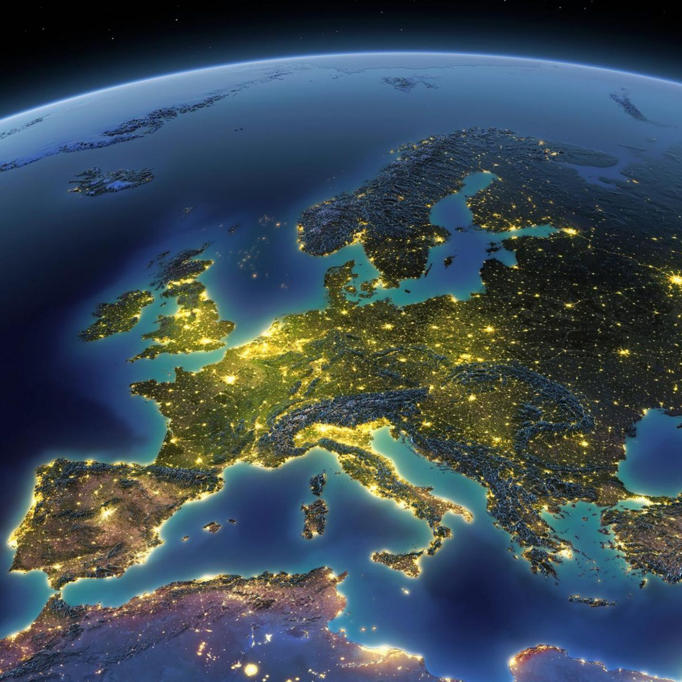 Europa von oben: Erkennen Sie die Hauptstadt am Satellitenbild?