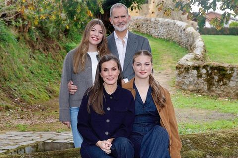 Weihnachtskarte der spanischen Royals &ndash; Familienidylle in der Natur