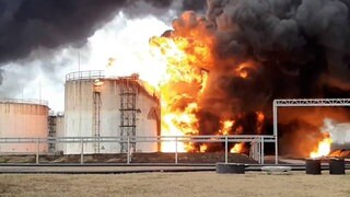 Luftangriff auf russische Region Krasnodar &ndash; &Ouml;ltank brennt